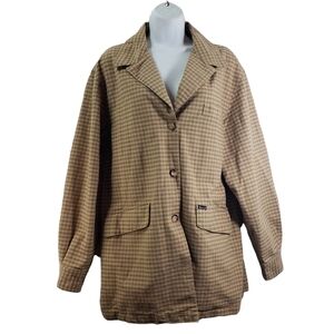 Faconnable Mens Size XL Plaid Sport Coat